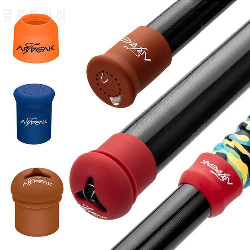 1pcs Fishing Rod Handle Protective Case Random Color Silica gel Lure Rod Bottom Protector Tackle Accessories