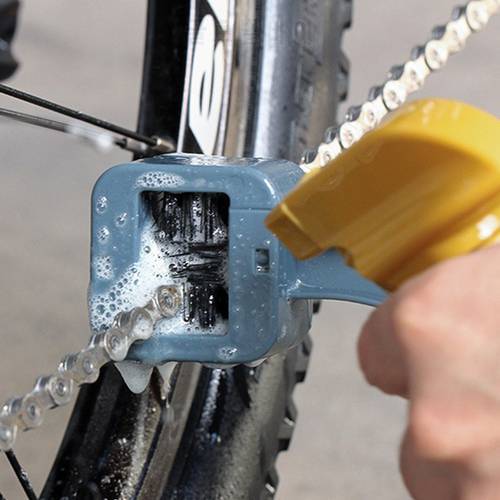 Hot 3pcs Plastic Motorcycle Bicycle Chain Clean Brush Gear Grunge Brush MTB Bike Machine Washer Brush Scrubber Cycling Clean Kit