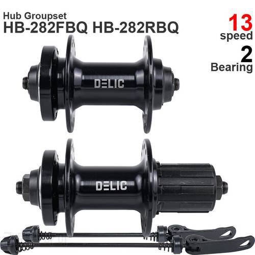 DELIC Front/Rear FREEHUB 32H 36H -6-Bolt Disc Brake - Quick Release - 13 Speed Bicycle Parts
