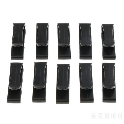 10Pcs Molle Webbing Connecting Clips Strap Buckle Backpack Bag Clip Black