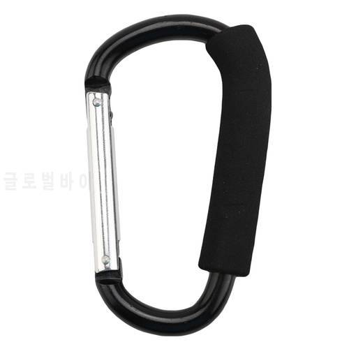 Aluminum Alloy Large D-shape Carabiner Quick-release Handle Shopping Hook Outdoor Camping Buckle Hook Keychain Carabiner