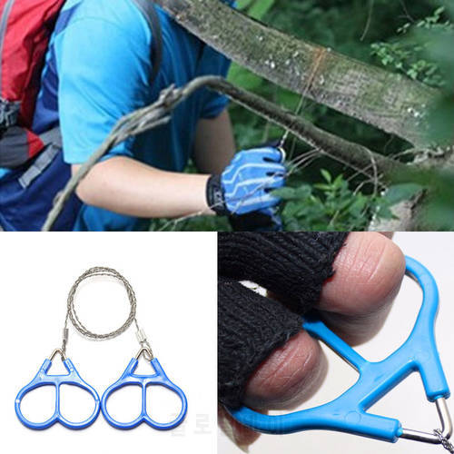 Outdoor Portable Hand Zipper Saw Outdoor Chain Wire Saw Manganese Steel Pocket Wire Saw Garden PruningTools Gear Steel Wire Kits