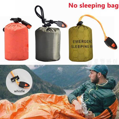 11x6cm Outdoor Tourism Emergency Thermal Waterproof Sleeping Storage Bag Camping Sack Survival PE Aluminum Waterproof Fabric