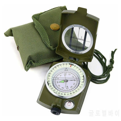 K4580 Lensatic Compass High-Precision Military American Style Multifunctional Prismatic Compass Night For Outdoor Camping Hiking
