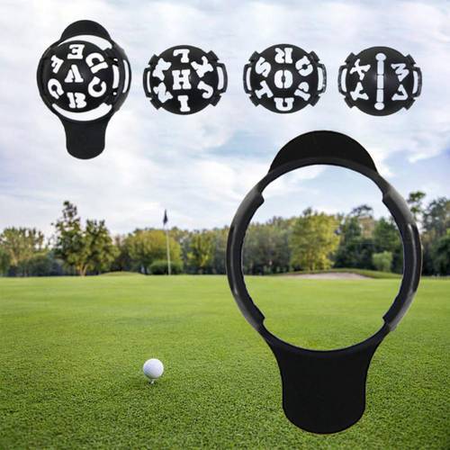 Golf Ball Line Liner English Letter English Letter Training Aids Drawing Alignment Marks Golf Liner for Golf Training