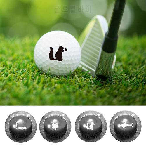 Golf Marker Drawer Stainless Steel DIY Tool Golf Ball Marker Golf Ball Liner Line Marker Drawing Template Golf Alignment Tool