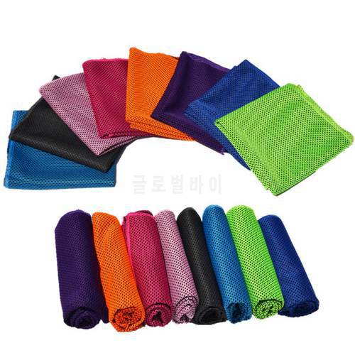 Outdoor Ice Cold Instant Cooling Towel Running Jogging Gym Pad Sport Yoga Gym Outdoor Fitness Exercise Quick Dry Cooling Towel