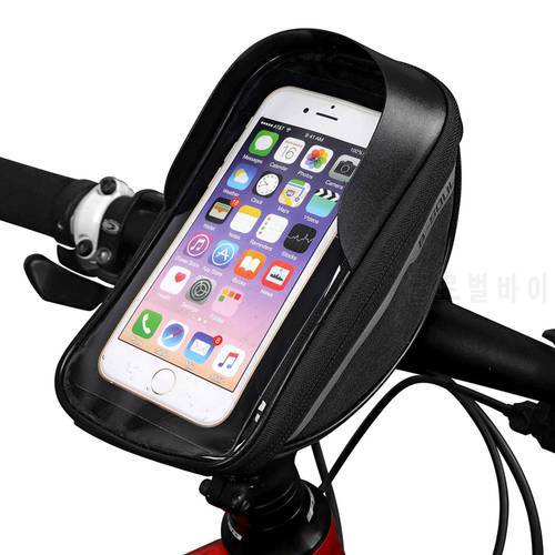 6.3 Inch Touch Screen Bicycle Bags,MTB Cycling Bike Head Tube Bag,Bicycle Handlebar Cell Mobile Phone Bag Case Holder For Bike