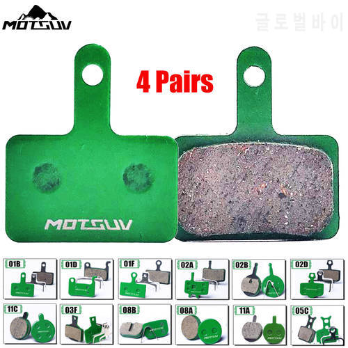 MOTSUV 4 Pair (8pcs) MTB Bicycle Hydraulic Disc Ceramics Brake Pads For M315 M355 M365 M395 M445 M447 MT200 M525 M375 Bike Part
