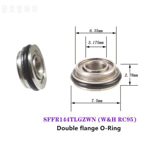 10pcs high speed ceramic ball Handpiece Dental bearing SFFR144TLGZWN 3.175x6.35x7.5x2.78mm for WH RC95 TE95 Turbine