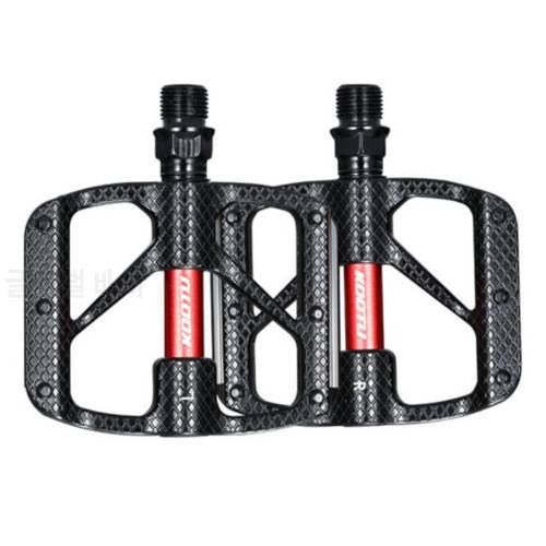 CNC Mountain Bike Pedals Bicycle BMX/ Mountainbike Bike Pedal 9/16 Universal with Night Light Reflective Plate Parts Accessories