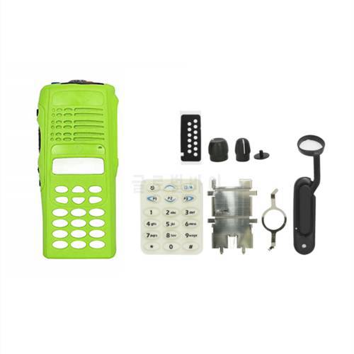 VBLL Green Replacement Repair Full-keypad Case Housing for HT1250 RPO7150 MTX8250.LS GP338 Portable Two Way Radio