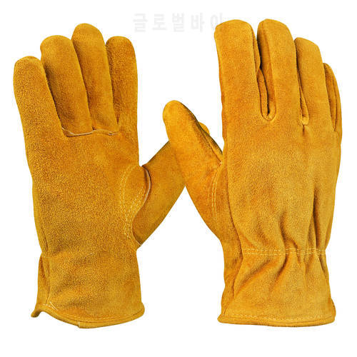 Camping Gloves Winter Gloves Genuine Cowhide Leather Gloves Warm Windproof Outdoor Cycling Bike Skiing
