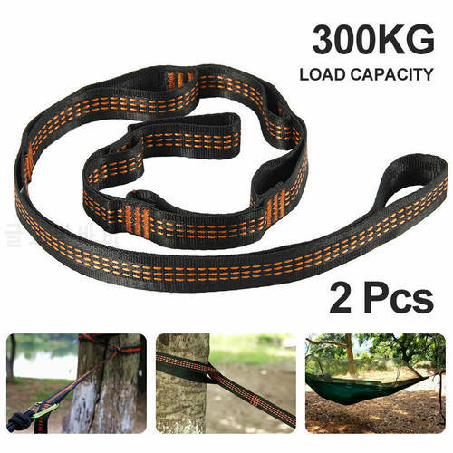 2Pcs Hammock Straps Special Reinforced Polyester Straps 5 Ring High Load-Bearing Barbed Rope Belt For Outdoor Camping Hiking