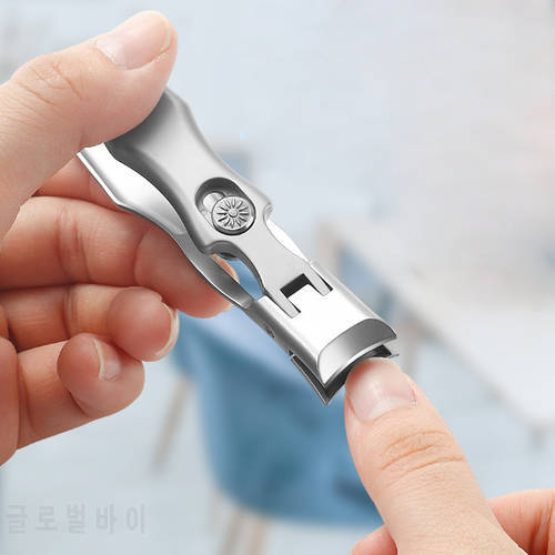 New Portable Ultra Sharp Nail Clippers Stainless Steel Wide Jaw Opening Anti Splash Fingernail Cutter Nail Trimmer Manicure