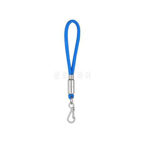 Outdoor Keychain Carabiner Anti-lost Hand Strap Key Tools Holders Camping Hiking Hand Straps Lanyard Accessories with 3 Key Ring