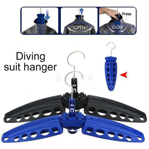 Multi Purpose Foldable Hanger Stand for Snorkeling Diving Surf Wetsuit Drysuit Outdoor Sports Accessories for Home Using