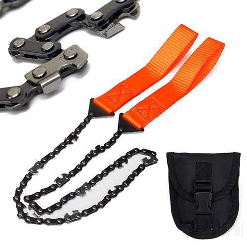 Survival Chain Saw Chainsaws Emergency Camping Hiking Tool 65 Manganese Steel Hunt Fish Wire Saw Outdoor Wood Cutting Chain Saw