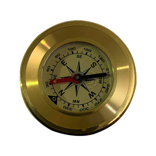 Mini Portable Brass Copper Navigation Compass For Outdoor Trip Camping Hiking Pocket Metal Compass Orientation Guiding Supplies
