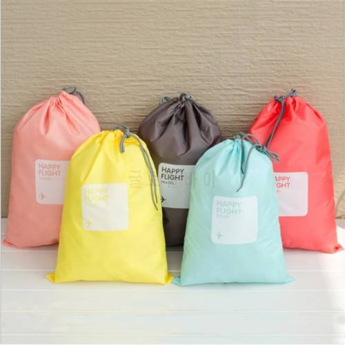 4Pcs suit Waterproof Underwear Shoes Storage Bags Travel Vacuum Bags For Clothes Wardrobe Toys Housekeeping Organizer Drawstring
