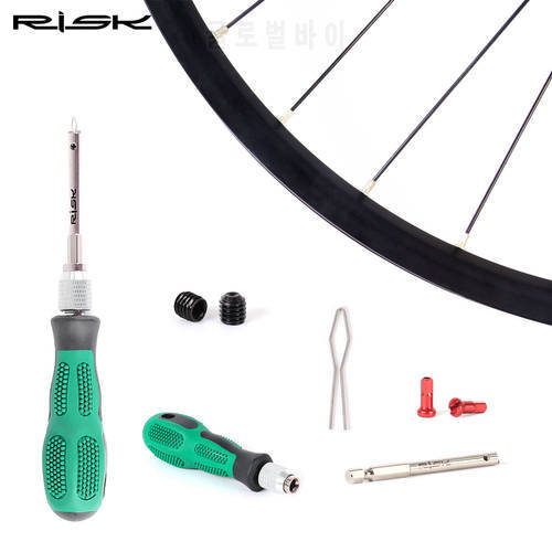 RISK RL236 Bike Bicycle Rim Spoke Nipple Wrench Socket Driver Screwdriver Removal Insertion Tool