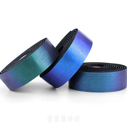 Road Bike Gradient Handlebar Tape Shock Absorption and Sweat Absorption Dead Fly Bicycle Strap Triangle Discoloration Wrap Tape