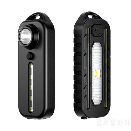 USB Rechargeable LED Work Light Portable Built-in Battery Safety Flashlight Work Light For Emergency Car Repairing Night Cycling