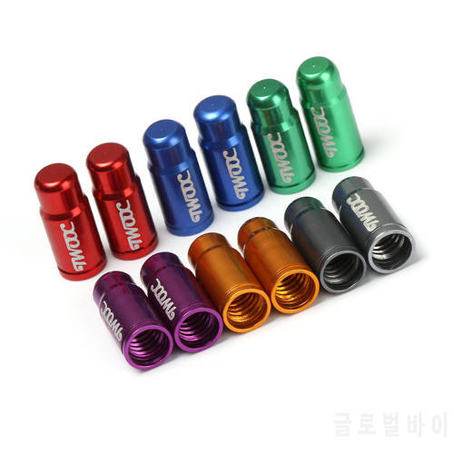 2pcs High Quality Aluminum MTB Road Bike French Tyre Valve Caps Bicycle Wheel Tire Covered Protector Dust Cover 8 Colors