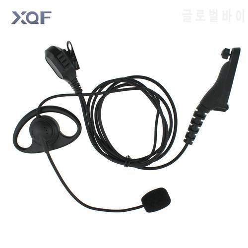 Walkie Talkie Headset Iron Clip D Type Mic Stick Tactical Headphone For Motorola XIRP8260/P8268/P8200/XPR6550 Two Way Radio