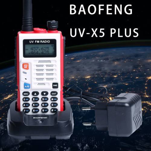 Baofeng UV-X5 PLUS X5PLUS UV5X VHF CB Ham Dual Band Two Way Radio Portable Walkie Talkie Intercom for Hunting Uv5r UV-5R Enhance