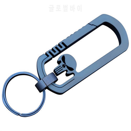 Ultralight Titanium alloy Anti-Lost Keychain Carabiner Creative Desgin Quick Release Keychain with 26mm Titanium Key Ring