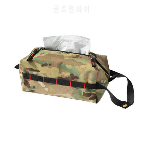 Tissue Case Waterproof Oxford Cloth Napkin Paper Case Facial Tissue Dispenser Box Holder Storage Bag for Outdoor Camping Hiking