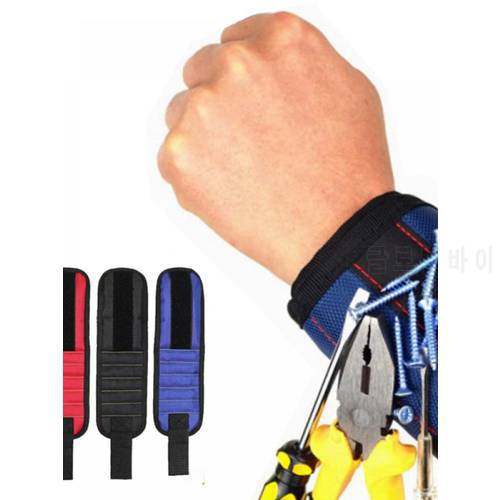 Magnetic Sports Wristband Gadgets Strong Magnetic Wristband Tool Belt Magnetic Wristband for Holding Screws Nails Drill Bits