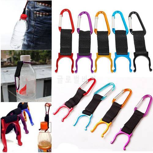 High Quality Portable Outdoors Camping Hiking D-Ring Hooks Carabiner Carrying Clip Hook Kettle Holder Keychain Buckles