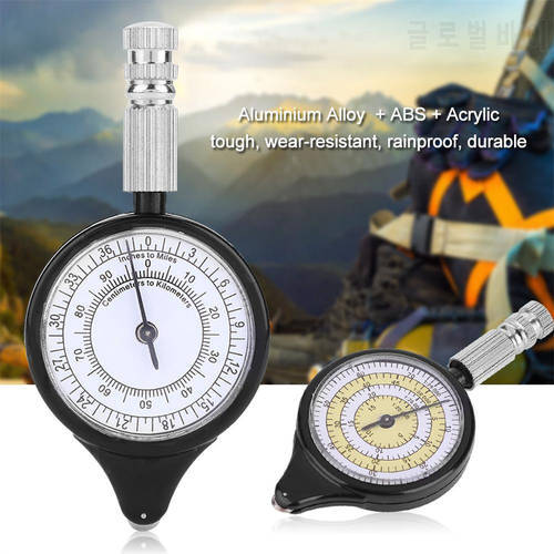 Mini Surveying and Mapping Tool, Metal Wheel, Outdoor Map Measuring Distance Calculator, Outdoor Practical Gadgets