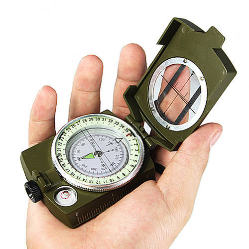Waterproof Compass Outdoor Gadget Sports Goniometer Camping Hiking Mountaineering Brand Professional Military Army Metal Sight