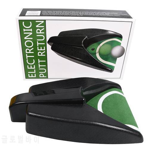 Golf Automatic Ball Returning Device Putter Exerciser Gravity Indoor Golf Simulator Putting Green Trainer Golf Training Aids