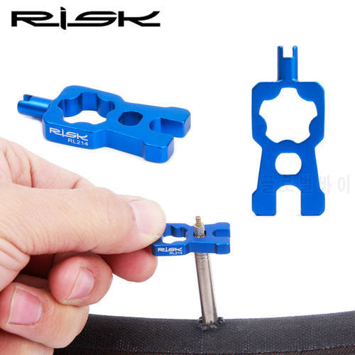 RISK 4 IN 1 Bicycle Valve Tools Wrench Multifunction Schrader/Presta Valve Core Disassembly Installation Tool For MTB Road Bike