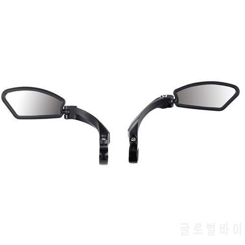 Bicycle Rearview Mirror Wide-Range Adjustable Angles Handlebar Reflector Bike Mirror Scooter Safety Mirror Bicycle Accessories