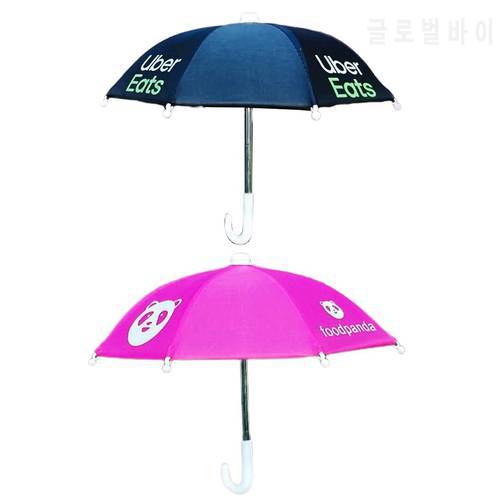 New Electric Vehicle Phone Holder Mini Sunshade Umbrella Motorcycle Decoration Accessories Mobile Automatic Umbrella