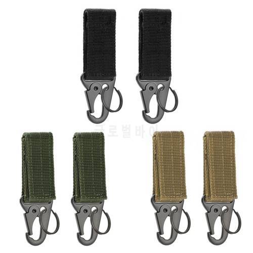 High Strength Nylon Ribbon Fastener Keychain Backpack Fastener Hook Buckle Camping Carabiner