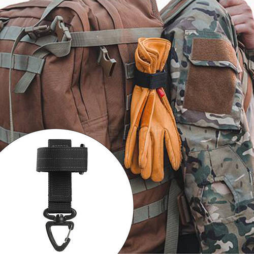 Adjustable Glove Holder Strap Hiking Backpack Rope Hanger Worker Work Gloves Belt Hanger Grabber Rotatable Hook Swivel Clip