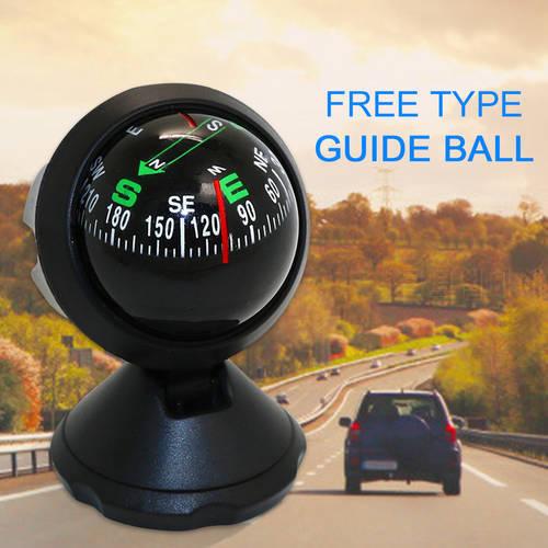 Automobile Vehicle Outdoor Direction Guidance Tool Adhesive Compass Car Interior Decor Plastic Navigation Compass Ball
