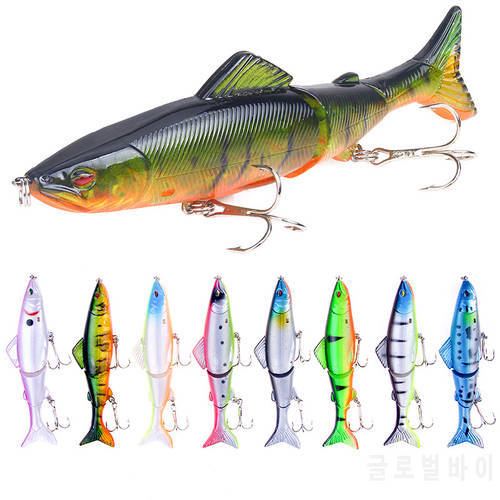 2022 New Mino ABS Minnow Three Section Bait 13cm 18g Three links Hard Bait Artificial Bait Freshwater Fishing Lure