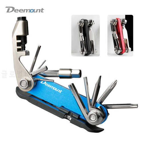 14 in 1 Combination Bicycle Maintenance Tools Carbon Steel Repairing Tool Kit Chain Cutter Flat Wrench Phillips Screw Driver