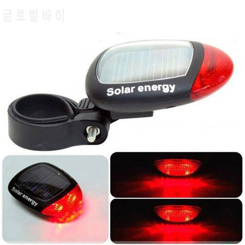 Solar Powered Bicycle Cycling Lights Taillights LED Laser Safety Warning Bicycle Lights Bicycle Tail Bicycle Accessories Light