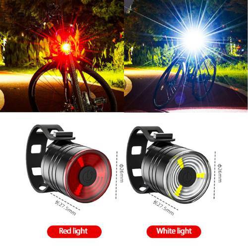 Bicycle Taillight Aluminum Alloy Helmet Light Mountain Bicycle LED Headlight High Visibility Bike Light Front Rear For Cycling