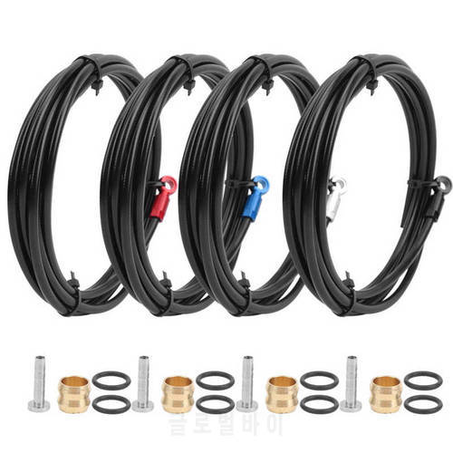 Disc Brake Hose Hydraulic Bicycle Disc Brake Cable Tube DIY 2M Bicycle Cuttable Tube Hose Cable Kit for SLX/XT/XTR Mountain