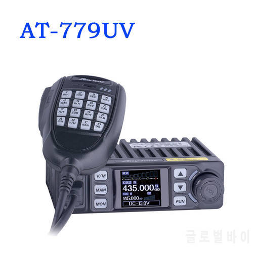 AnyTone AT-779UV Walkie Talkie VHF 144-146 UHF 430-440MHz Mini Mobile Radio Station Dual Band Transceiver Amateur Radio