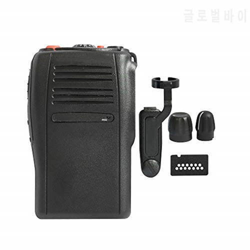 Black Walkie Talkie Replacement Repair Housing Case Front Cover Kit For EX500 GP344 Two Way Radio